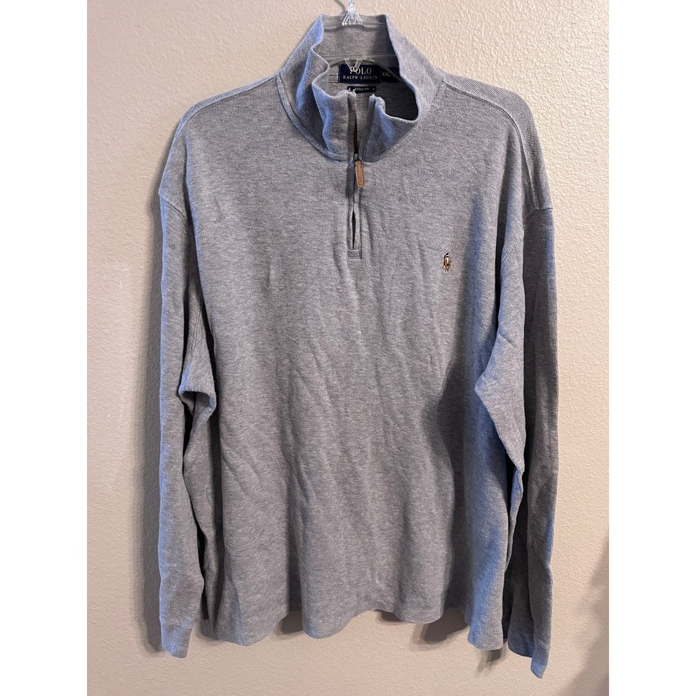 Polo Ralph Lauren Estate Rib Quarter Zip Pullover XXL‎ Mens Long Sleeve